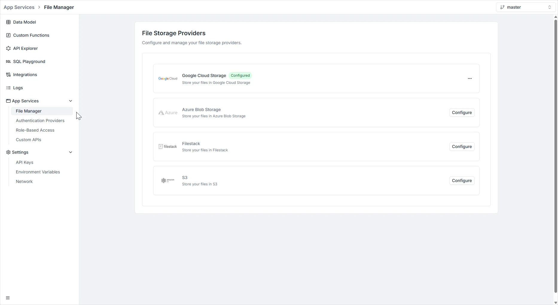 File Manager overview